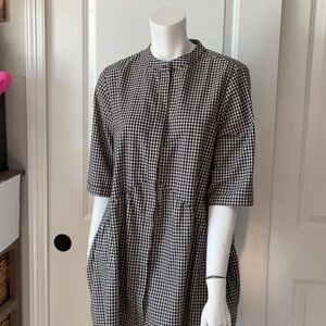 Mordenmiss Black and White Checkerboard Top